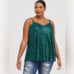 Torrid Sophie Sequin Swing Cami